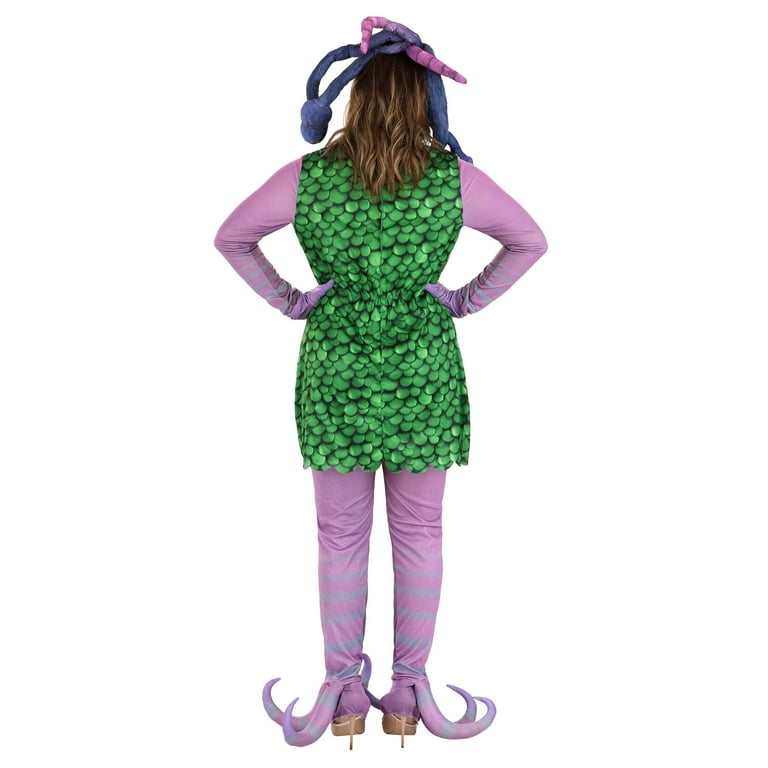 Monsters Inc. Women's Celia Costume with Faux Fur Collar and Attached  Tentacles - Walmart.com