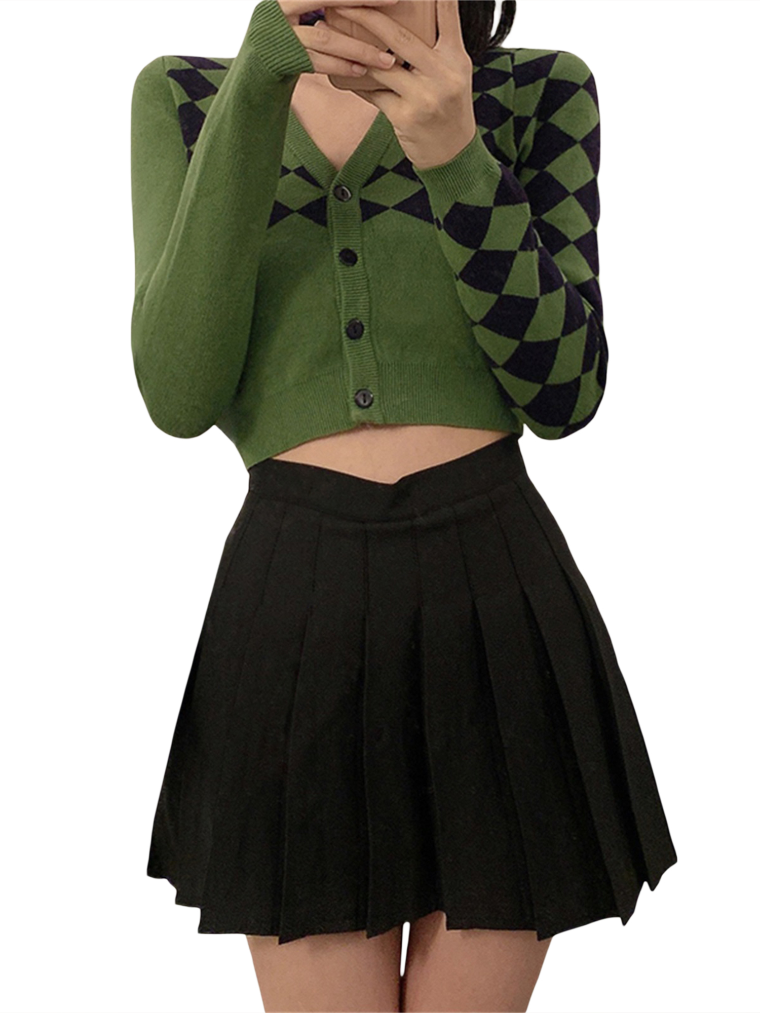 Long Sleeve Knitted Cardigan - Walmart 