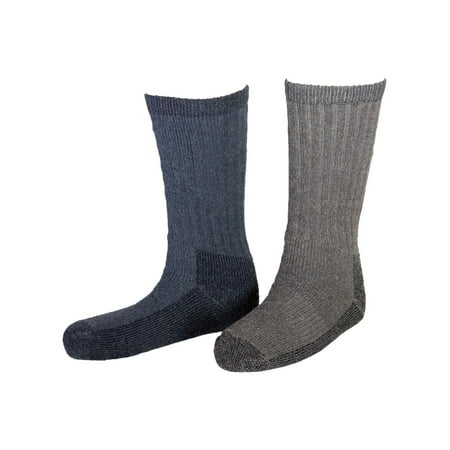 Woolrich Men's Ultimate Merino Wool Extreme Cold Socks 2pk Charcoal & Khaki