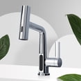 thumbnail image 1 of Mezclador de agua fría y caliente con rociador extraíble grifo para lavabo grifo para fregadero de cocina, 1 of 7