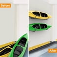 thumbnail image 6 of MOTMAX 4-Pack Wall Mount Kayak Storage Racks, 6 of 7