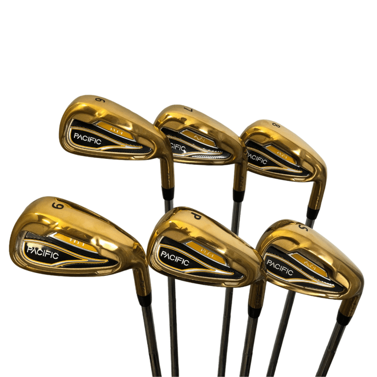 Pacific Golf Clubs FLT-1 Gold Iron Set #6 7 8 9 PW SW Regular Flex