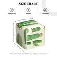 thumbnail image 4 of Gukieu Cactus And Succulent Print Leather Tissue Box, PVC Waterproof Velcro Opening and Closing Square Tissue Box Holder, Suitable for Home and Office Decoration, 4 of 7