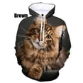 thumbnail image 4 of Sudadera con capucha con estampado de gato para hombre y mujer, ropa con estampado de gatos kawaii en 3D, divertida, estilo Harajuku, Y2K, 4 of 4