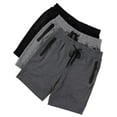 thumbnail image 3 of PURE CHAMP Mens Shorts French Terry 3 Pack Gym Shorts for Men Athletic Workout Training Shorts with Zipper Pocket and Drawstring Size XS-3XL (Group D, XX-Large), 3 of 6
