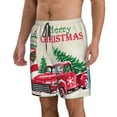 thumbnail image 2 of Kdxio Merry Christmas 1 Pattern Mens Casual Shorts - Drawstring Summer Beach Sports Shorts for Men, 2 of 9
