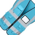 thumbnail image 3 of Reflective Vest Class 2 Safety Vests ANSI with 5 Pockets Zipper High Visibility Construction Uniform, 3 of 5