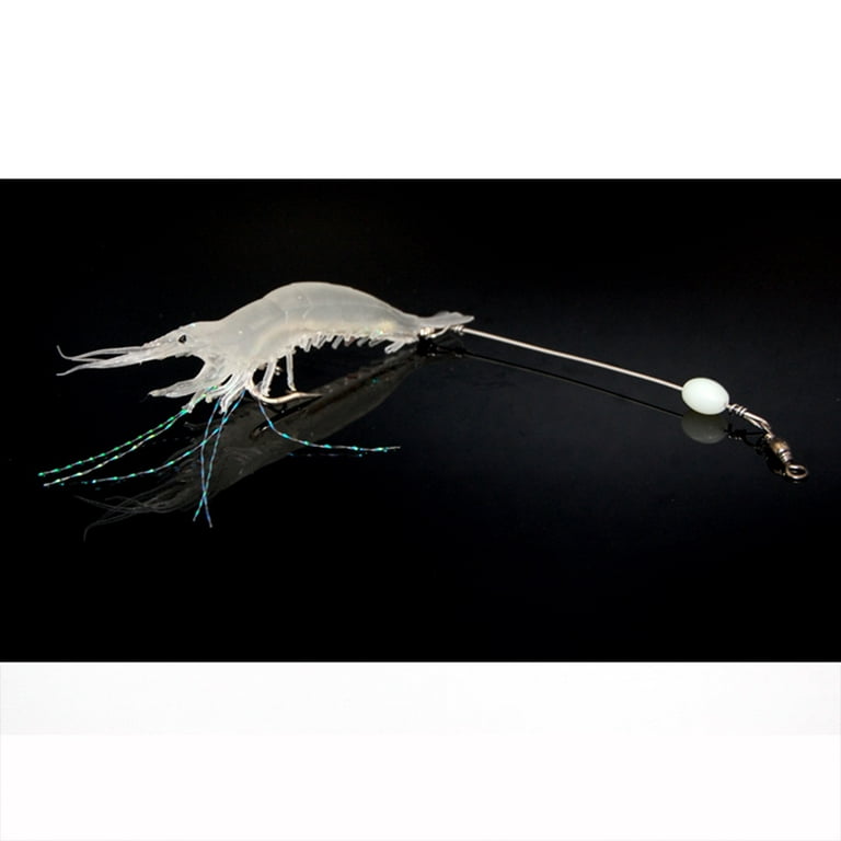 Mulanimo Soft Lure 9cm/6g Fishing Luminous Shrimp Bait Artificial