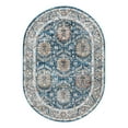 thumbnail image 3 of Unique Loom Nyla Collection Area Rug - Princess (4' x 6' Oval Blue/Dark Gray), 3 of 7