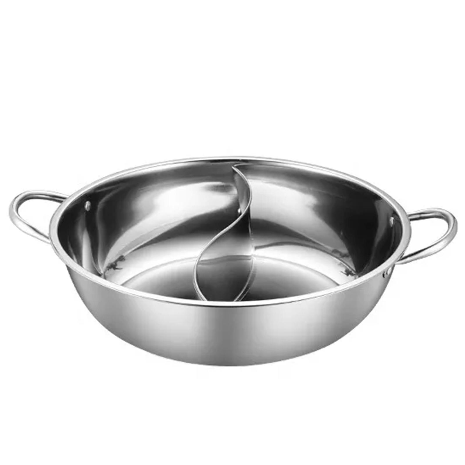 Stainless Steel Thickened Mandarin Duck Pot Hot Pot Twoflavor Design