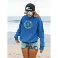 thumbnail image 2 of Buon Ferragosto Sea Wreath Hoodie Women -Image by Shutterstock, Female x-Large, 2 of 4