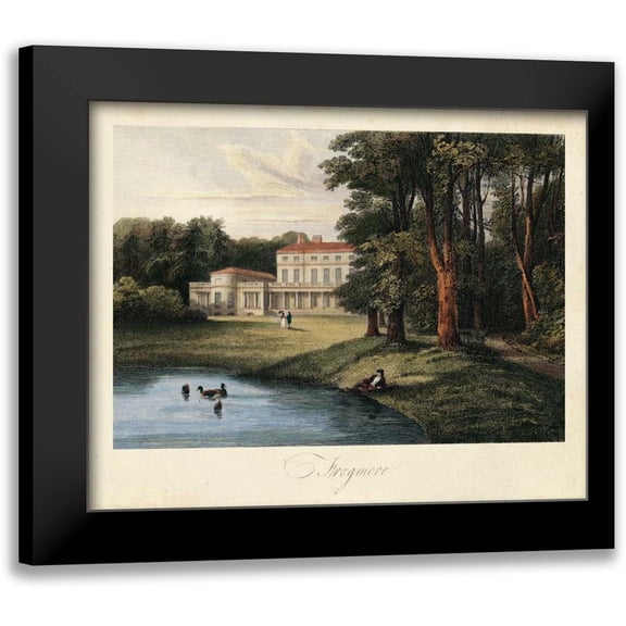 Hakewill, James 14x12 Black Modern Framed Museum Art Print Titled - The English Countryside I