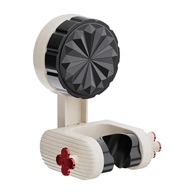 Hearth & Gear Support de Douche Réglable Sans Perçage Support à Ventouse Forte Support de Pomme de Douche Rotation à 360 ° pour s'Adapter à Divers Angles Noir/rouge en Option Porte-Serviette de Plage pour Tout-Petit Porte-Serviette en Papier