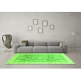 thumbnail image 3 of Ahgly Company Indoor Round Oriental Green Modern Area Rugs, 8' Round, 3 of 4