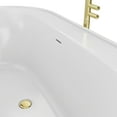 thumbnail image 5 of Dreamline Bt63x3666c Essence 65" Free Standing Acrylic Soaking Tub - White / Matte Black, 5 of 7