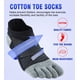 thumbnail image 2 of Calcetines Fasot para mujer, corte bajo, 5 dedos, algodón, paquete de 6, 2 of 9