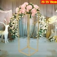 thumbnail image 6 of Miumaeov 1PCS Gold Metal Flower Stand Pedestal Centrepiece Wedding Window View 9.84*27.56in, 6 of 15