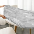 thumbnail image 4 of Wood Grain Round Vinyl Fitted Tablecloth with Elastic Edged, Waterproof Oil Proof Wipeable Table Cover for Indoor Outdoor Patio Table, Fits Round Tables Up to 40" - 44" Diameter, 4 of 6