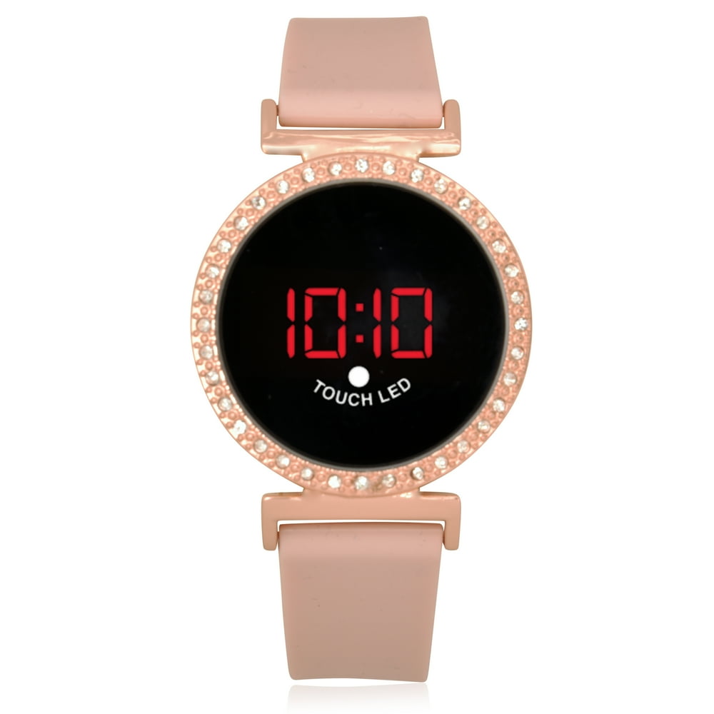 Wonder Nation WONDER NATION ROSE GOLD OMBRE LED TOUCH DIGITAL WATCH