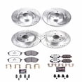 thumbnail image 3 of PowerStop Front and Rear Z26 Street Warrior Carbon-Fiber Ceramic Brake Pad and Drilled and Slotted Rotor Kit Fits: INFINITI NISSAN Select Models K8060-26, 3 of 9