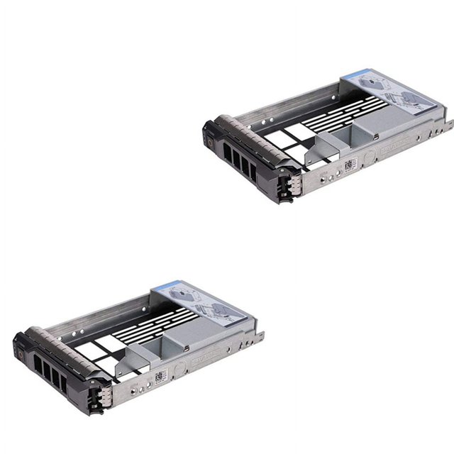 2X Plateau de Disque Dur 3,5 Pouces pour Serveurs PowerEdge - avec Adaptateur HDD 2,5 Pouces NVMe SSD SAS SATA Support