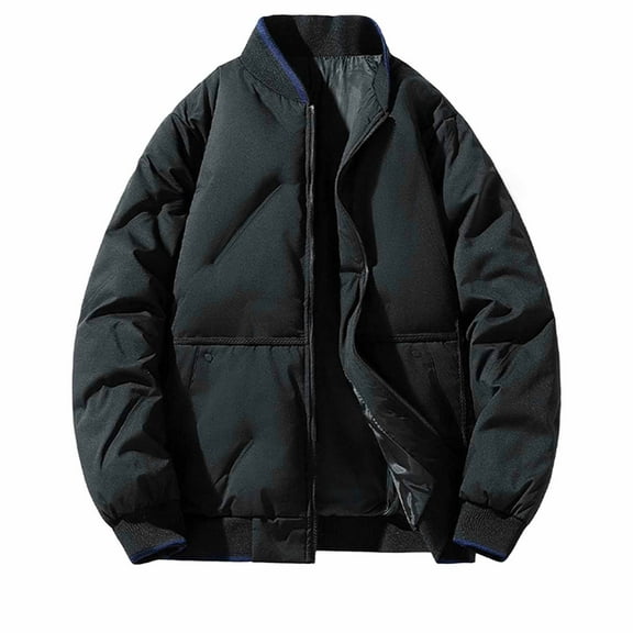 JGGSPWM Puffer Jacket Women Baggy Waterproof Winter Bubble Coats Jackets Stand Collar Thick Warm Down Jacket Oversized Outwear Black XXXL