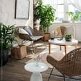 thumbnail image 6 of texxture Ormond Woven Rattan Settee Metal Legs, Home Furniture, Natural, 6 of 10