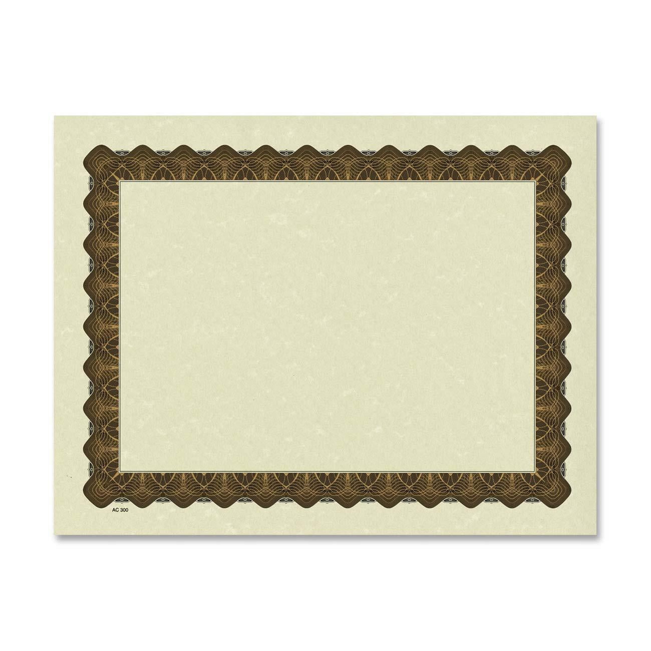 Blank Parchment Certificate