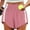 Pink, variant on Sakmal Black Shorts for Women Trendy Baseball Quick Dry Running Dolphin High Waisted Athletic Shorts