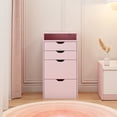 thumbnail image 3 of UHOMEPRO Pink Vanity Set with Mirror and a Hidden Storage Stool, 3-in-1 Multifunctional Dressing Table Set with with 3 Color Lighting Brightness Adjustable, Pretty Vanity Set for Girls, Women's Gift, 3 of 8