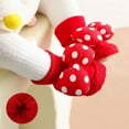 thumbnail image 4 of Generic Clearance Socks for Girls Combed Cotton Cute 3D Baby Anti Slip Socks Winter Warm Socks Soft Anti Slip Babys Floor Socks for Personality Vintage Leisure Classic(6-12 Months,G), 4 of 4