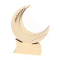 thumbnail image 3 of Arpa de lira de 8 cuerdas perfke con soporte de madera, 3 of 9