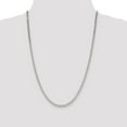 thumbnail image 2 of Primal Silver Sterling Silver 4mm Polished Flat Anchor Chain Anklet, 2 of 7