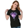 thumbnail image 4 of Universe Galaxy in Melting Diamond Womens Slim Fit Graphic Tee Brisco Brands S, 4 of 5