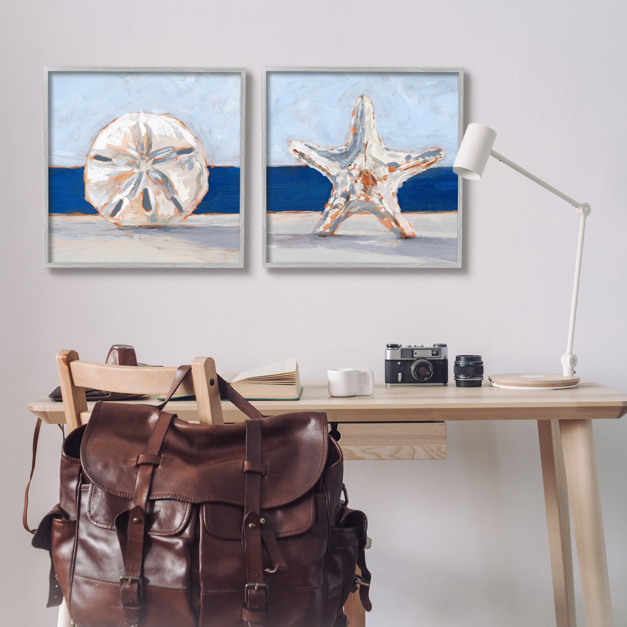 Stupell Industries Sea Life Starfish Seashell Painting Beach Marine Animal, 24 x 24, Design by Ethan Harper