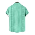 thumbnail image 5 of Kakii Mens Cuban Guayabera Shirt Vintage Short Sleeve Button Down Hawaiian Bowling Shirts Summer Beach Vacation Shirts, 5 of 6