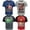 Navy / gray / red, variant on Marvel Iron Man Thor Groot Big Boys 4 Pack T-Shirts Toddler to Big Kid