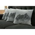 thumbnail image 5 of Ambesonne Nature Throw Pillow Cover 4 Pack, Foggy Mountain Peak, 16", White Grey, 5 of 5