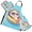 Cute Hedgehog on Sea, variant on Tiger Leopard Wildlife 5 Pcs Kitchen Set Heat Resistant Oven Mitts and Non-Slip Pot Holders with Adjustable Cooking Apron