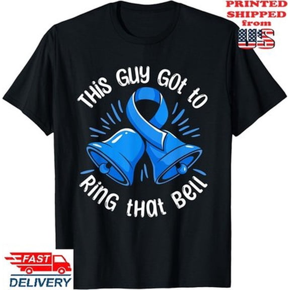 Velto This Guy Got to Ring that Bell Prostate Cancer Survivor T-Shirt, Unisex Tee All Size S-5XL