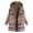 01 Pink, variant on Qeaghou Fleece Jacket Women Women Faux Shearling Jackets Aztec Ethnic Graphic Sherpa Lined Jackets Oversized Button down Hooded Trench Coats