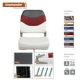 thumbnail image 6 of Seamander Fishing Boat Seats, White/Red/Dark Grey, Folding Seats, 2 Count, 6 of 6