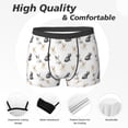 thumbnail image 2 of Men's Boxer Briefs, Cute French Bulldog Multicolor Soft Comfy Mens Underwear Boxer Briefs Breathable With Widen Waist, 2 of 7