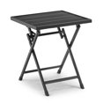 thumbnail image 3 of Table d’appoint pliante extérieure en acier Mainstays, noir, 3 of 4