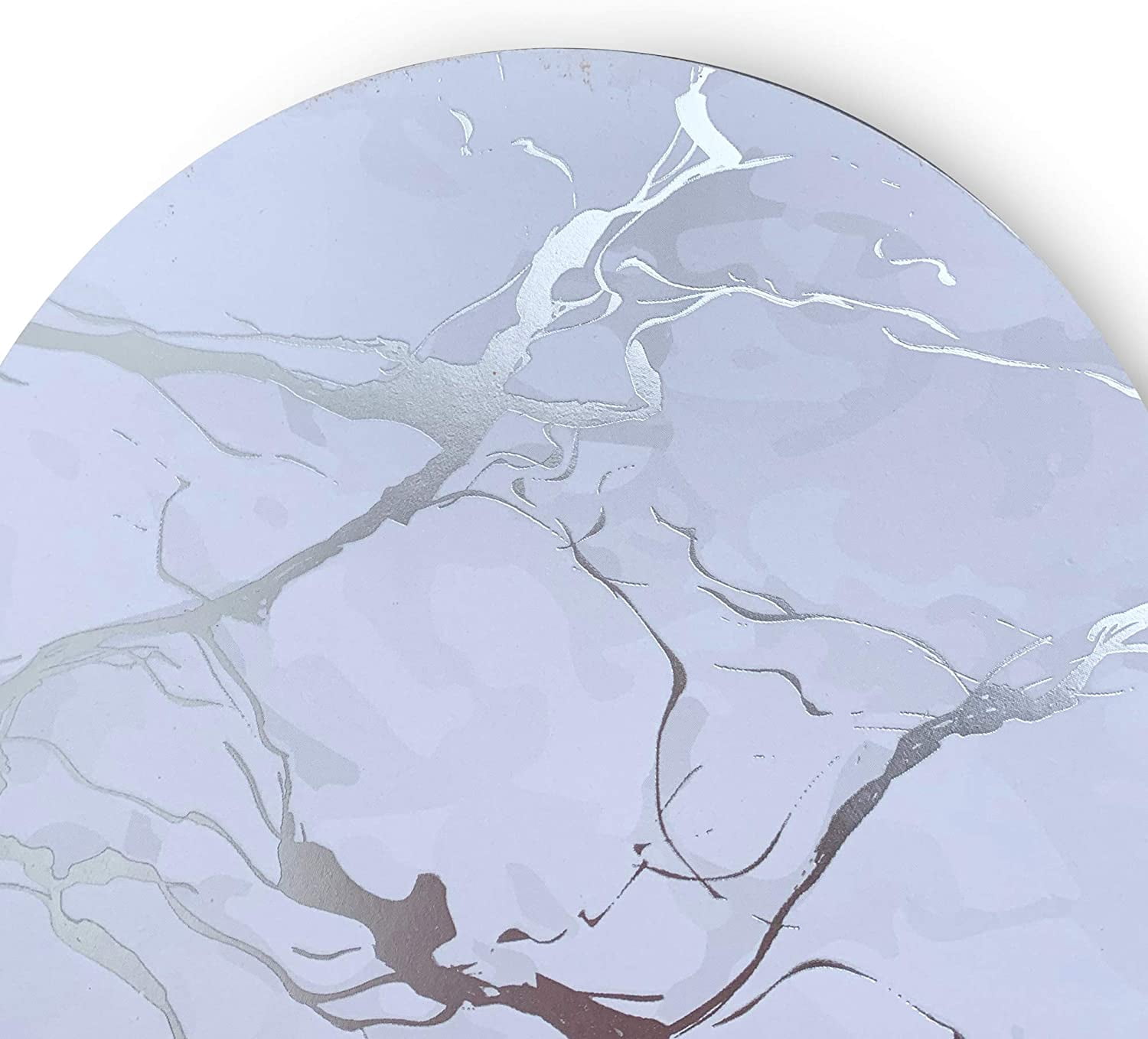 Dainty Home Marble Cork Granite Designed Cork Textured Round Coaster Set