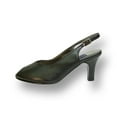 thumbnail image 3 of PEERAGE Zara Women's Wide Width Peep Toe Slingback with Buckle Dressy Pump BLACK 11, 3 of 6