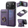 thumbnail image 1 of Funda tipo cartera Oidealo para iPhone 17 Pro, magnética, RFID, morada, 1 of 7