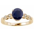 thumbnail image 2 of Tommaso Design� Genuine Black Sapphire Solitaire Engagement Ring, 2 of 9