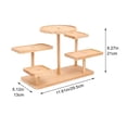 thumbnail image 2 of Vintage Wooden Display Risers Wood Showcase Stands for Shelves and Countertops Step Plinths for Jewellery, Desserts Display Rack, 2 of 7
