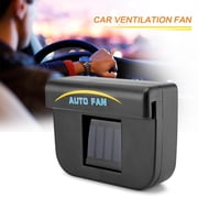 As Seen on TV - Auto Fan Solar Powered Air Ventilation Pet/Tobacco Odors Eliminate - Black Plastic